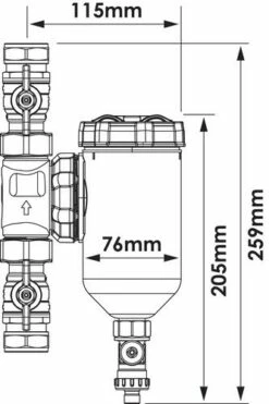 Filtre Magnétique Eliminator Vortex 300 CU ø22 - SENTINEL -ROBINETTERIE HAMMEL Soldes 603610701 2
