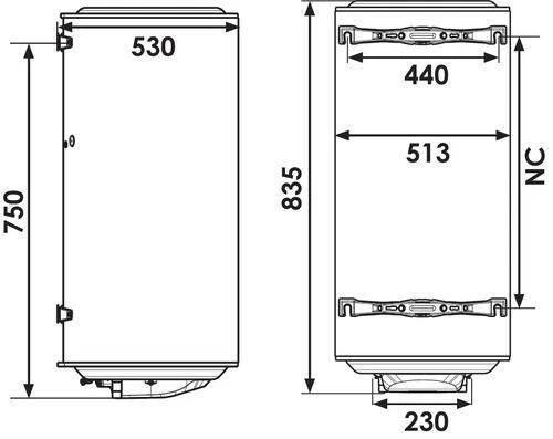 Chauffe Eau électrique Blindé Mural Vertical Chauffeo 100 Litres - ATLANTIC 5 Chauffe Eau électrique Blindé Mural Vertical Chauffeo 100 Litres - ATLANTIC – Image 3