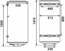 Chauffe Eau électrique Stéatite Mural Vertical Chauffeo Plus 200 Litres - ATLANTIC 7 Chauffe Eau électrique Stéatite Mural Vertical Chauffeo Plus 200 Litres - ATLANTIC -ROBINETTERIE HAMMEL Soldes 604510108 3