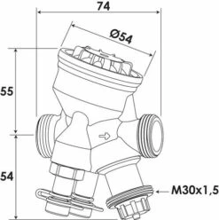 Vanne D'équilibrage Ta-compact P 12/17 - Imi Ta -ROBINETTERIE HAMMEL Soldes 605010708 2