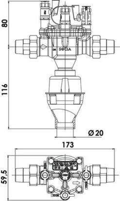 Disconnecteur à Zone De Pression Réduite - Modèle Ba 2860 - SOCLA -ROBINETTERIE HAMMEL Soldes 605011501 2