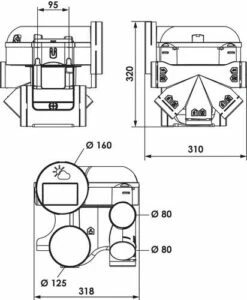 Kit VMC Simple Flux Hygroréglable Easyhome Premium Micro Watt - ALDES -ROBINETTERIE HAMMEL Soldes 607510105 3