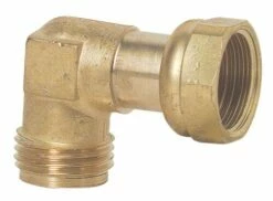 Raccord Gaz Coude 90° à Visser Mâle 15/21 - écrou Tournant 15/21