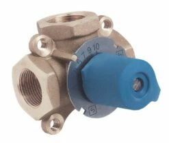 Vanne Mélangeuse Laiton à 3 Voies F26/34 - Passage Standard Kv12 - SOMATHERM