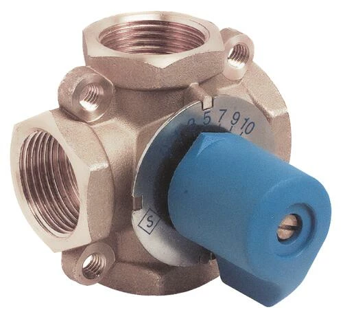 Vanne Mélangeuse Laiton à 4 Voies F20/27 - Passage Standard Kv8 - SOMATHERM 3 Vanne Mélangeuse Laiton à 4 Voies F20/27 - Passage Standard Kv8 - SOMATHERM