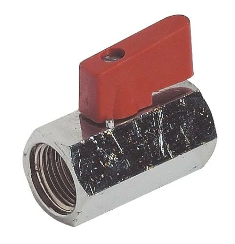 Mini Vanne à Sphère Double Femelle 15/21 3 Mini Vanne à Sphère Double Femelle 15/21