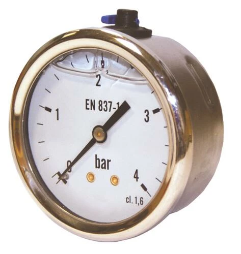 Manomètre à Bain De Glycérine Axial - 0 à 6 Bars 3 Manomètre à Bain De Glycérine Axial - 0 à 6 Bars