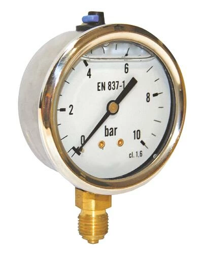 Manomètre à Bain De Glycérine Radial - 0 à 10 Bars 3 Manomètre à Bain De Glycérine Radial - 0 à 10 Bars