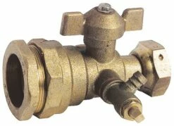 Robinet D'arrêt Compteur Droit à Boisseau Sphérique à Purge Pour PE 25 - PRONORM