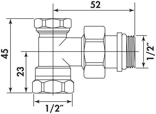Coude De Réglage à Visser Femelle 15/21 - SOMATHERM 4 Coude De Réglage à Visser Femelle 15/21 - SOMATHERM – Image 2