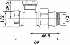 Té De Réglage Nickele Femelle 15/21 - SOMATHERM -ROBINETTERIE HAMMEL Soldes 7237 15 2