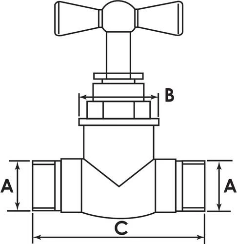 Robinet D'arrêt Laiton à Purge MM12/17 Sans épaulement 5 Robinet D'arrêt Laiton à Purge MM12/17 Sans épaulement – Image 3