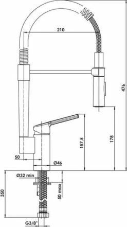 Mitigeur D'évier Avec Douchette Magnétique Ori'O - ROLF -ROBINETTERIE HAMMEL Soldes 75017 3