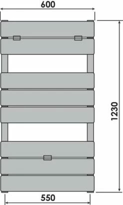 Radiateur Sèche-serviettes Eau Chaude 1250W LINEA Lames Droites - DELTACALOR 5 Radiateur Sèche-serviettes Eau Chaude 1250W LINEA Lames Droites - DELTACALOR -ROBINETTERIE HAMMEL Soldes 797 1000 2