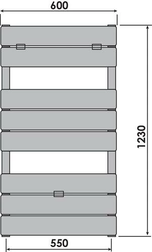 Radiateur Sèche-serviettes Eau Chaude 1250W LINEA Lames Droites - DELTACALOR 4 Radiateur Sèche-serviettes Eau Chaude 1250W LINEA Lames Droites - DELTACALOR – Image 2