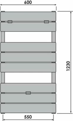 Radiateur Sèche-serviettes Eau Chaude 665W LINEA Lames Droites - DELTACALOR 5 Radiateur Sèche-serviettes Eau Chaude 665W LINEA Lames Droites - DELTACALOR -ROBINETTERIE HAMMEL Soldes 797 600 2