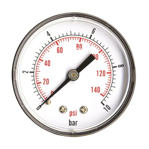 Manomètre Sec 0 à 10 Bars à Raccordement Axial ø63 - M8/13 3 Manomètre Sec 0 à 10 Bars à Raccordement Axial ø63 - M8/13