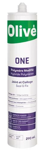 Mastic Colle Multi-usages One Blanc 300ml 3 Mastic Colle Multi-usages One Blanc 300ml
