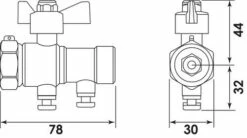 Robinet D'arrêt Compteur Droit Antipollution 20/27 -ROBINETTERIE HAMMEL Soldes 841315 3