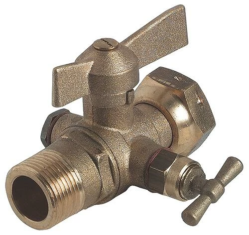 Robinet D'arrêt Compteur Droit M15/21 à Boisseau Sphérique à Purge - PRONORM 3 Robinet D'arrêt Compteur Droit M15/21 à Boisseau Sphérique à Purge - PRONORM