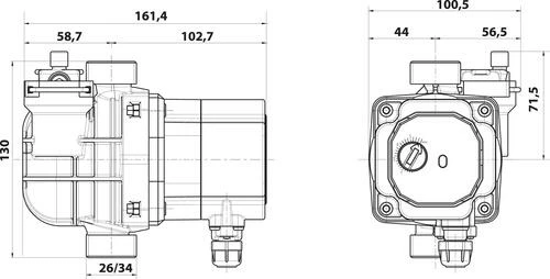 Circulateur Automatique Avec Dégazeur DN25 130mm - SOMATHERM 4 Circulateur Automatique Avec Dégazeur DN25 130mm - SOMATHERM – Image 2