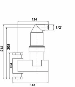 Dégazeur Laiton Vertical F20/27 - Reflex -ROBINETTERIE HAMMEL Soldes 92522 2