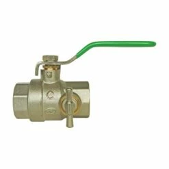 Vanne à Sphère NF Double Femelle à Purge 26/34 - Manette Plate - PRONORM -ROBINETTERIE HAMMEL Soldes 9603 26B 2