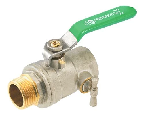 Vanne à Sphère NF Mâle Femelle à Purge 20/27 - Manette Plate - PRONORM 3 Vanne à Sphère NF Mâle Femelle à Purge 20/27 - Manette Plate - PRONORM