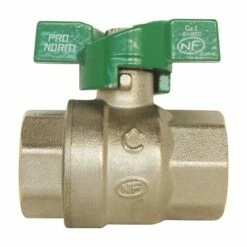 Vanne à Sphère NF Double Femelle 20/27 - Manette Papillon - PRONORM -ROBINETTERIE HAMMEL Soldes 9610 20B 2