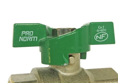 Vanne à Sphère NF Double Mâle 15/21 - Manette Papillon - PRONORM 7 Vanne à Sphère NF Double Mâle 15/21 - Manette Papillon - PRONORM – Image 5